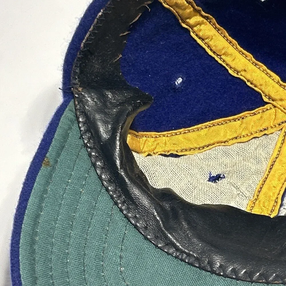 M Logo Youth/Kids Blue Hat Fitted Ball Cap Baseball One Size